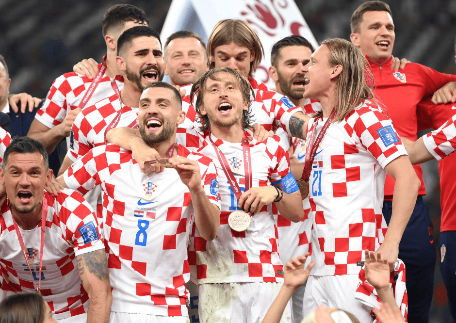 克罗地亚队在比赛中展现出色，成功晋级四强